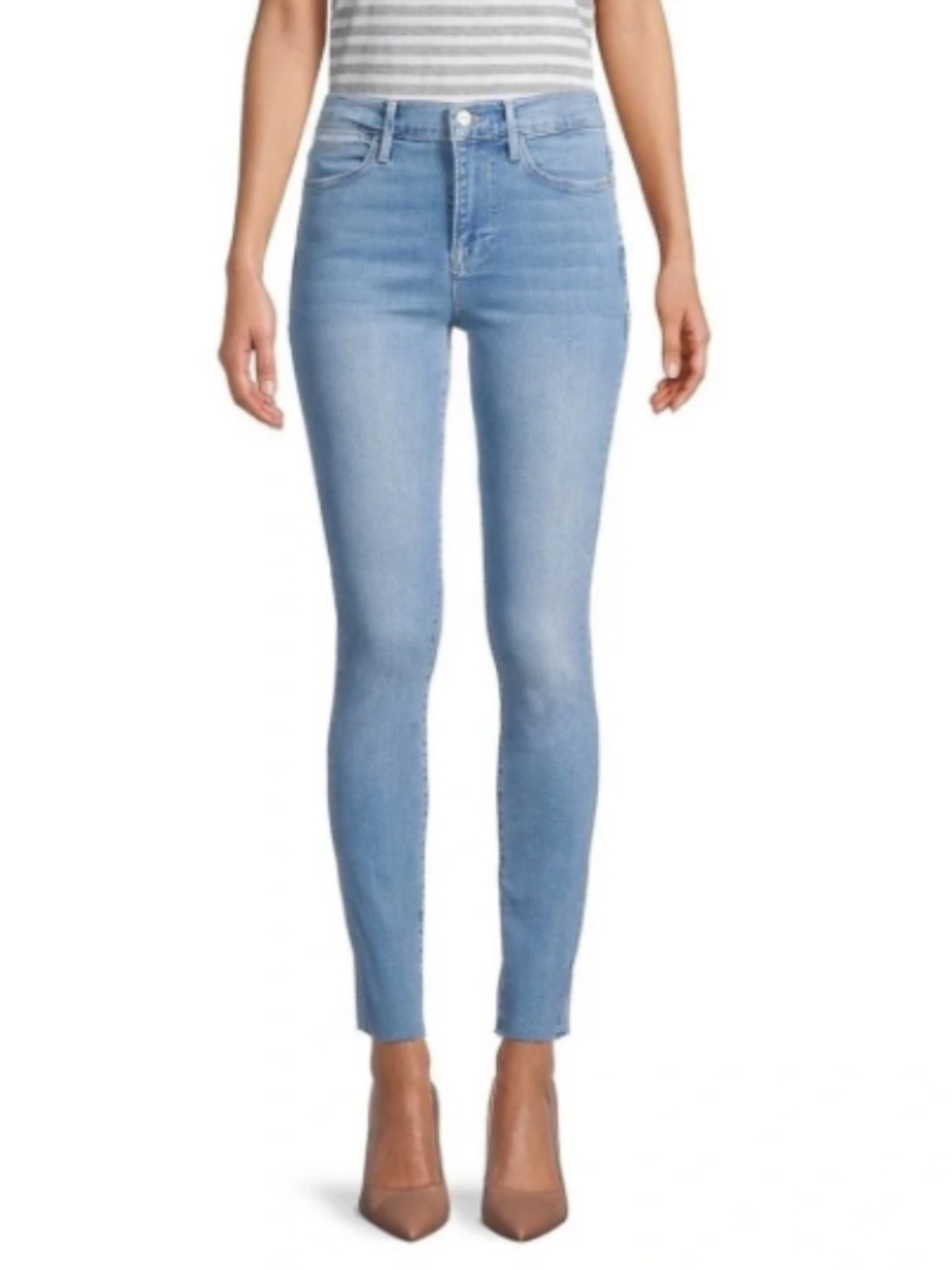 FRAME Women's Jeans - Le High Skinny - Medium Light Wash - Size 25